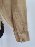 AS-IS Women's Khaki Wool Blouse <br> (39" Bust)