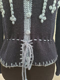 German Dark Blue Knit Sweater (Medium)