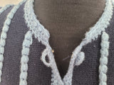 German Dark Blue Knit Sweater (Medium)
