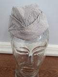 WAVES Seersucker Garrison Cap (Size 22)