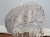 WAVES Seersucker Garrison Cap (Size 22)
