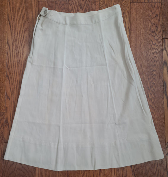 Beige Army Nurse Skirt <br> (W-28" H-36")