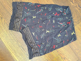 German Forest Animal / Hunting Novelty Print Scarf