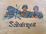 Empty Photo Album Soldatenzeit Hand Painted Wood Cover 9 Battr. Regt.257