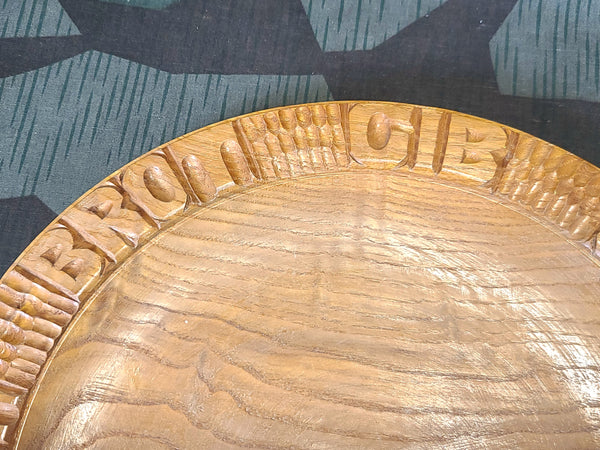 Unser Täglich Brot Gib Uns Heute Wood Bread Plate