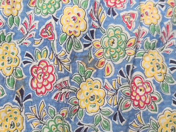 German Flower Print Dirndl Style Dress