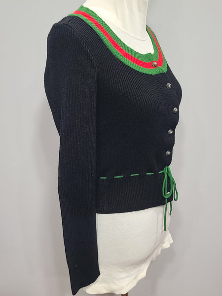 German Traditional Knit Cardigan Sweater (Medium/Large)