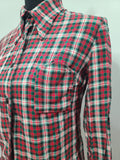 German Plaid Handmade Blouse <br> (39" Bust)
