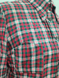 German Plaid Handmade Blouse <br> (39" Bust)