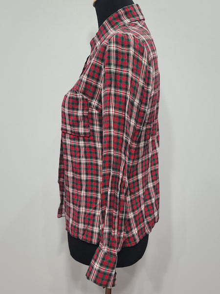 German Plaid Handmade Blouse <br> (39" Bust)