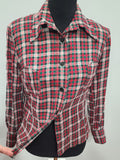 German Plaid Handmade Blouse <br> (39" Bust)