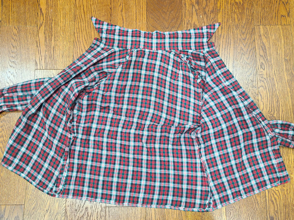 German Plaid Handmade Blouse <br> (39" Bust)