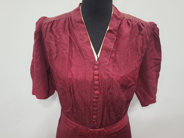 Dark Red Dress <br> (B-48" W-40" H-47")