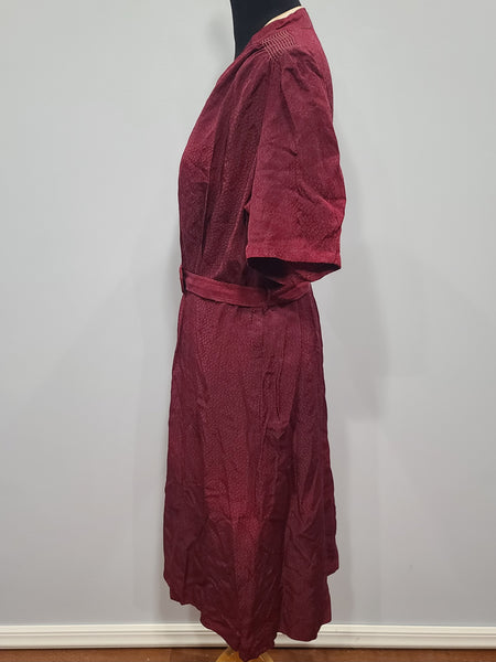 Dark Red Dress <br> (B-48" W-40" H-47")