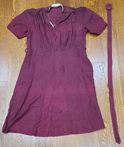 Dark Red Dress <br> (B-48" W-40" H-47")