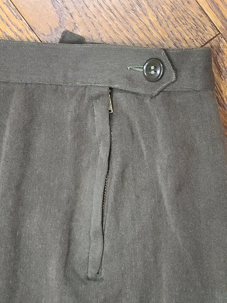 Women's OD Uniform Skirt WAC or Nurse AS-IS (W-26" H-36")
