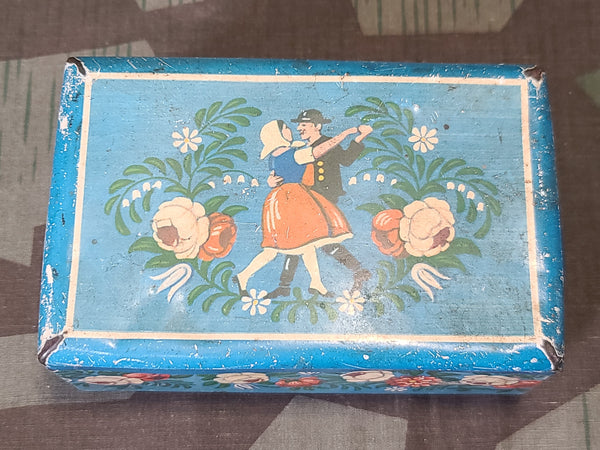 Blue Printed Cookie Tin