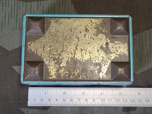 Blue Printed Cookie Tin