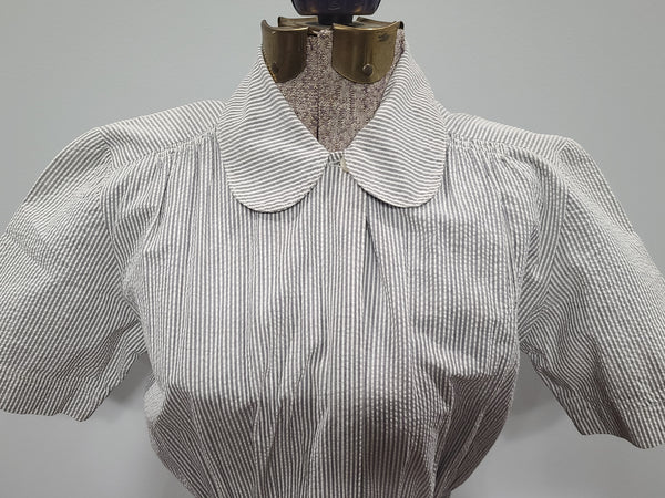 WAVES Seersucker Working Uniform Dress (as-is) <br> (B-36" W-24" H-33")