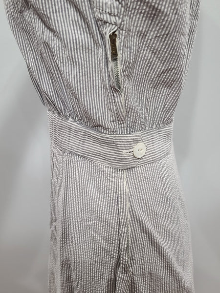 WAVES Seersucker Working Uniform Dress (as-is) <br> (B-36" W-24" H-33")
