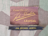 Joh. Decker Clothing Labels