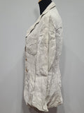 German White Linen Jacket (40" Chest)