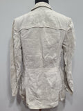 German White Linen Jacket (40" Chest)