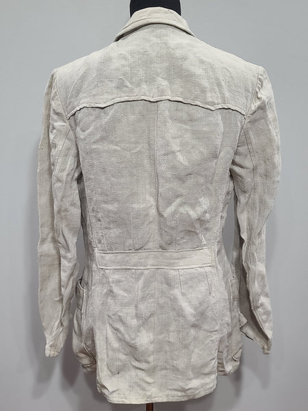 German White Linen Jacket (40" Chest)