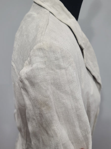 German White Linen Jacket (40" Chest)