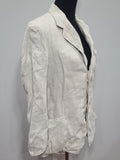 German White Linen Jacket (40" Chest)