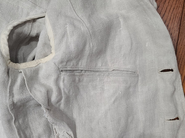 German White Linen Jacket (40" Chest)