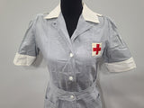 American Red Cross Short Sleeve Gray Lady Uniform Dress <br> (B-38" W-32" H-39")