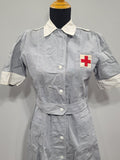 American Red Cross Short Sleeve Gray Lady Uniform Dress <br> (B-38" W-32" H-39")