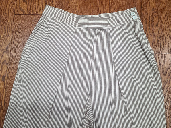 Army Nurse Seersucker Trousers <br> (31" waist)