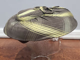 Brown and Yellow Plaid Purse and Hat Set