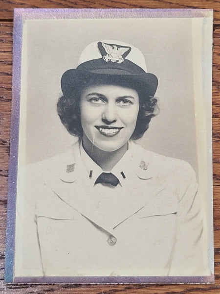 SPARS Coast Guard Officer Hat & Photo (Size 23)