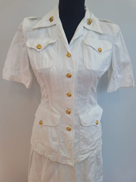 USMCWR Women's Marine Corps White Summer Uniform <br> (B-34" W-27" H-38")
