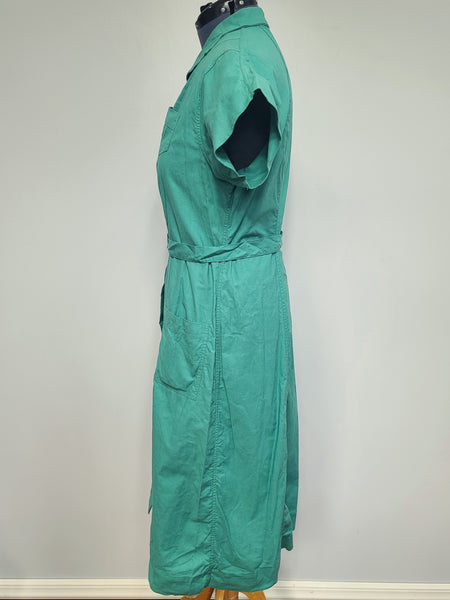 Green Workwear Uniform Dress <br> (B-42" W-37" H-45")