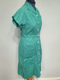 Green Workwear Uniform Dress <br> (B-42" W-37" H-45")