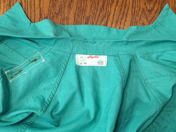 Green Workwear Uniform Dress <br> (B-42" W-37" H-45")