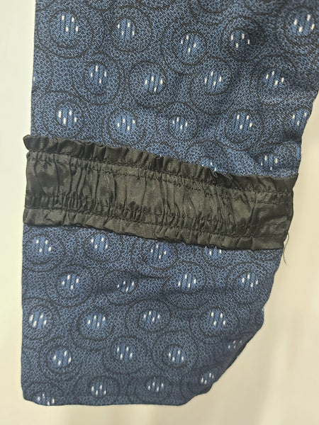 Dark Blue German Traditional Dirndl Blouse <br> (B-37" W-31)