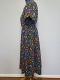 German Folk Print Dress <br> (B-49" W-48")