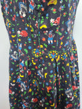German Folk Print Dress <br> (B-49" W-48")
