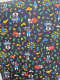 German Folk Print Dress <br> (B-49" W-48")