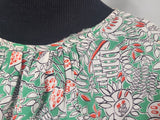 Flowy Rayon Print Blouse <br> (B-44" W-38")