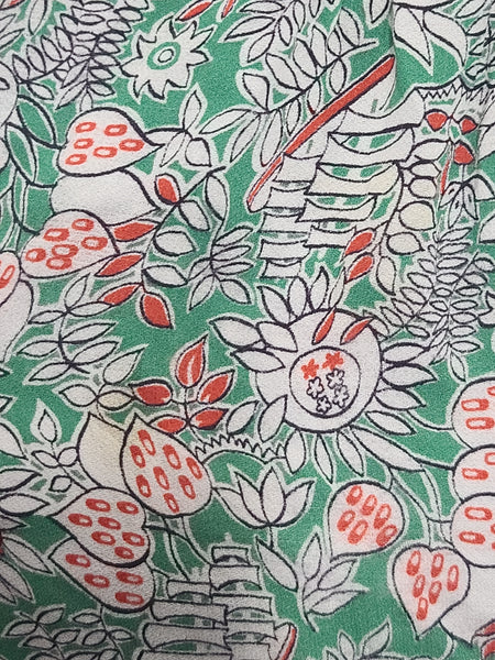 Flowy Rayon Print Blouse <br> (B-44" W-38")