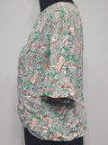Flowy Rayon Print Blouse <br> (B-44" W-38")