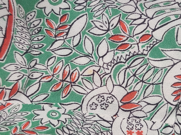 Flowy Rayon Print Blouse <br> (B-44" W-38")