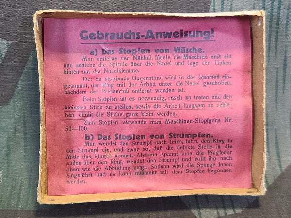 Karscho D.R.G.M. Darning Device