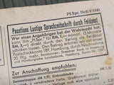 Paustians Lustige Sprachzeitschrift Funny Language Magazine Heft 9 March 1941